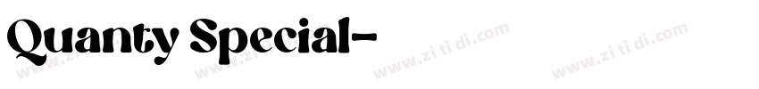 Quanty Special字体转换
